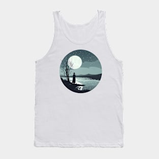 Bloodlust Chronicles: Immortal Bounty Hunts, Gothic Vampire Saga, and Supernatural Adventure in Anime-Manga Art Tank Top